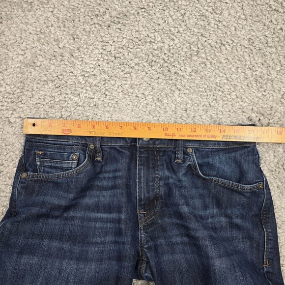 Mavi Jeans Mens 33x32 (Fits 31x30) Blue Slim Straight Low‎ Rise Dark Wash Denim - Picture 9 of 13